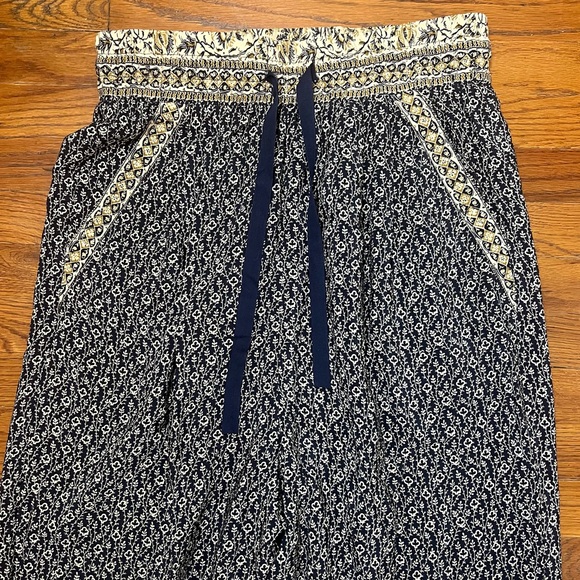 Sea New York floral Print 100% Silk Straight Leg Pants Size 4 - Picture 4 of 6